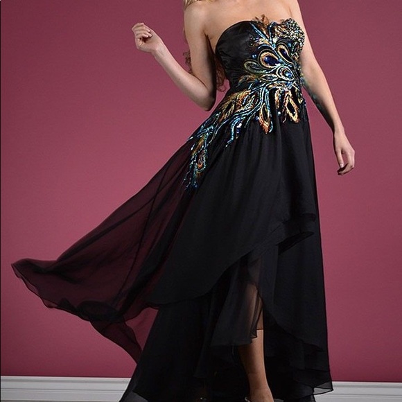Cinderella Peacock High low dress - Picture 1 of 2